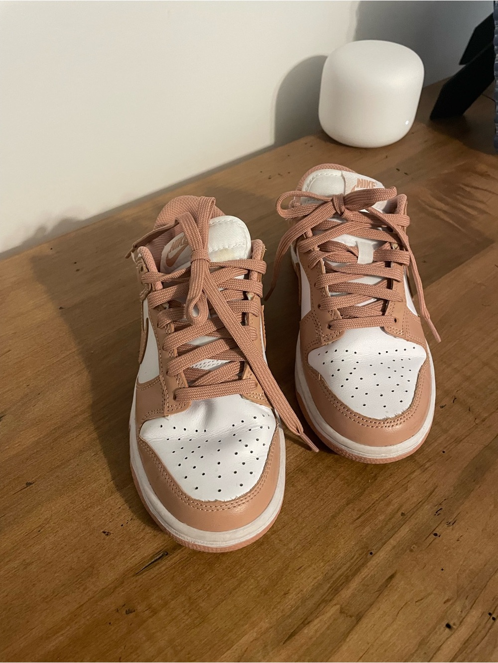 Nike Women’s Low-Top Sneakers in Blush and White